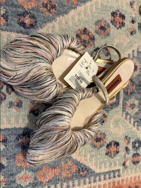 NWT Missoni Fringe Pointed Toe Slingback Flat Sandals 38 US